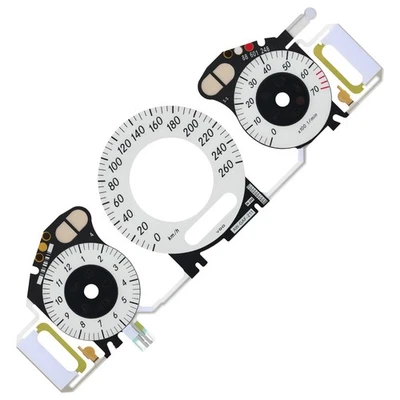 Cara de calibre blanco con panel de instrumentos de luz fría EL para Mercedes W211 260KM/H  Foto 1 de 4