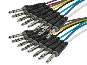 Monoprice 8-Channel 1/4inch TRS Male to 1/4inch TRS Male Snake Cable 1 Meter 3ft - Picture 1 of 4