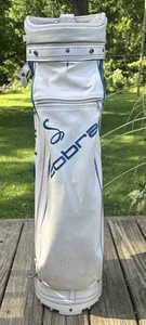 Vintage Cobra 3-Way Cart Carry Golf Bag - Blue/White - Picture 1 of 8