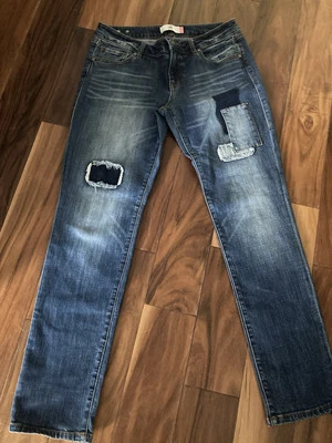 Cabi Slim Boyfriend Patch /Celebrity Wash Star Raw Hem Women's Jeans Bundle Sz 6 - Image 1 of 4