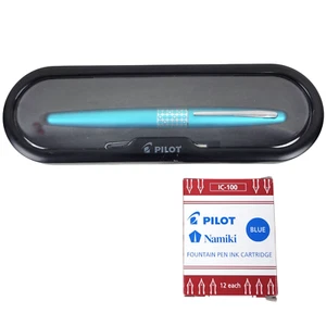 Pilot Metropolitan Retro Pop Fountain Pen Turquoise Fine Point - Picture 1 of 11