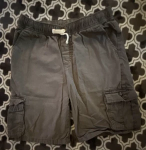 Cat & Jack Boy’s Cargo Pants Drawstring Size 12 Gray - Picture 1 of 6