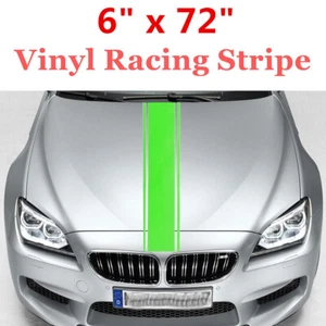 6" x 72" Vinyl Racing Stripe Pinstripe Decals Stickers Green Stripes - Picture 1 of 7