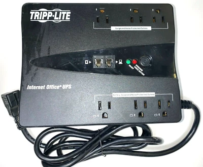TRIPP-LITE SURGE PROTECTOR POWER SUPPLY INTERNET350SER 6-PLUG 120 V 10 A - Image 1 of 4