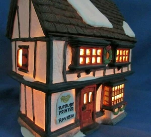 Dept 56 Dicken's Village Tutbury Printer #55689 Heritage Christmas Light Works - Picture 1 of 10