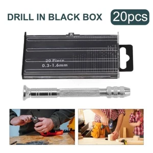 Small Handheld Drill with 20pcs Precision Bits for Jewelry Making and Crafts - Picture 1 of 24