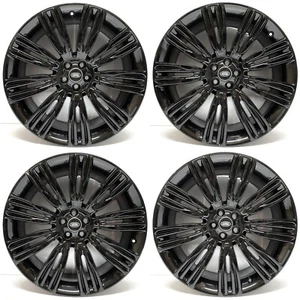 4x Original 22 zoll Felgen in Schwarz für Range Rover Velar L560 J8A21007TA - Bild 1 von 13