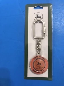 Brand new Key Chain John Deere Pink Moline, ILL Tractor Screw Open Carabiner - Picture 1 of 3