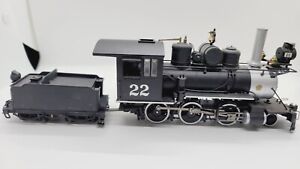 Bachmann 22 Steam Locomotive & Tender Tested Ho scale narrow gauge 2-6-0