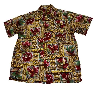 Camisa Hawaiana Hombre Mediana Vintage Catalina California 40’s 50’s Floral Foto 1 de 4