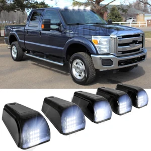 5X Cold White LED Cab Roof Marker Lights Kit For 99-16 F250 F350 F450 Super Duty - Picture 1 of 18