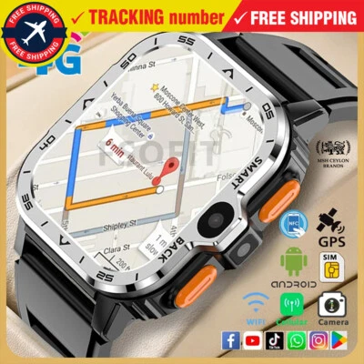 Smart Watch 4G Sim GPS Wifi NFC Dual Camera Rugged Google Play IP67 Android UK - Image 1 of 4