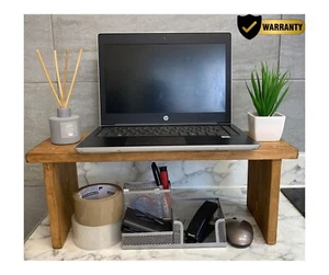 Countertop Shelf, Wooden Monitor Stand, Worktop Office Table, Office Stand - Picture 1 of 11