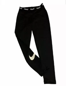 Nike Damen Swoosh Club Leggings mit Logo Bund Gr. Small (UK 8-10) - Bild 1 von 7