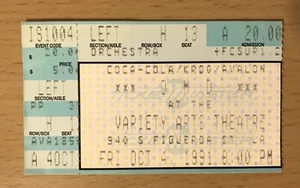 1991 ORCHESTRAL MANOEUVRES IN THE DARK OMD LOS ANGELES CONCERT TICKET STUB - Picture 1 of 2