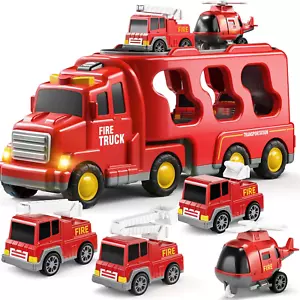 Camion De Bomberos Juguete Regalos Para Niños 19 En 1 Para Jugar 5 7 9 Años - Foto 1 di 12