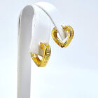 22K Yellow Gold Huggie Earrings Latch Back Genuine Handcrafted Hallmarked 22K916