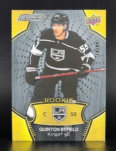 2023-24 Upper Deck Engrained 2021 Rookies Ebony #193 Quinton Byfield 14/49 - Picture 1 of 2
