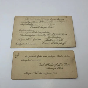 Antique German Cards 1903 - Picture 1 of 8