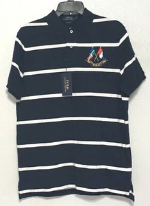 Polo Ralph Lauren Men Classic Fit Mesh Short Sleeve Polo Shirt Navy S M L XL XXL - Picture 1 of 4