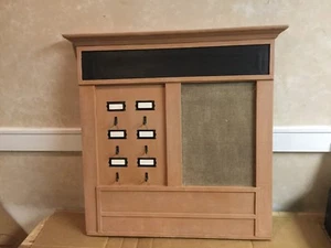 Handmade Key Holer An Message Board Nicely Accented Metal Hooks - Picture 1 of 4
