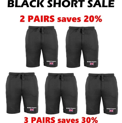 BRITISH CARPERS Carp Fishing Clothing - BLACK SHORTS