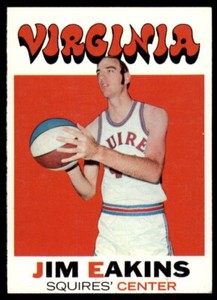 1971-72 Topps Basketball Jim Eakins (A) Virginia Squires #197