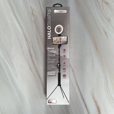 Tzumi ON AIR Halo Selfie Stick Pro 5" Ring Light with Extendable 5.5' Tripod - Image 1 of 4