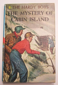 Hardy Boys Mystery Of Cabin Island Hardcover Book #8 1978 Vintage White Multi - Picture 1 of 4