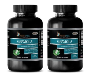 Digestive advantage intensive bowel support GRAVIOLA 650mg - 2 Bottles 200 Caps - Picture 1 of 12