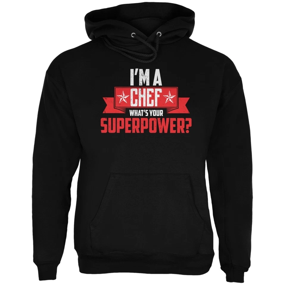 Sudadera con capucha negra para adulto I'm A Chef What's Your Superpower Foto 1 de 1
