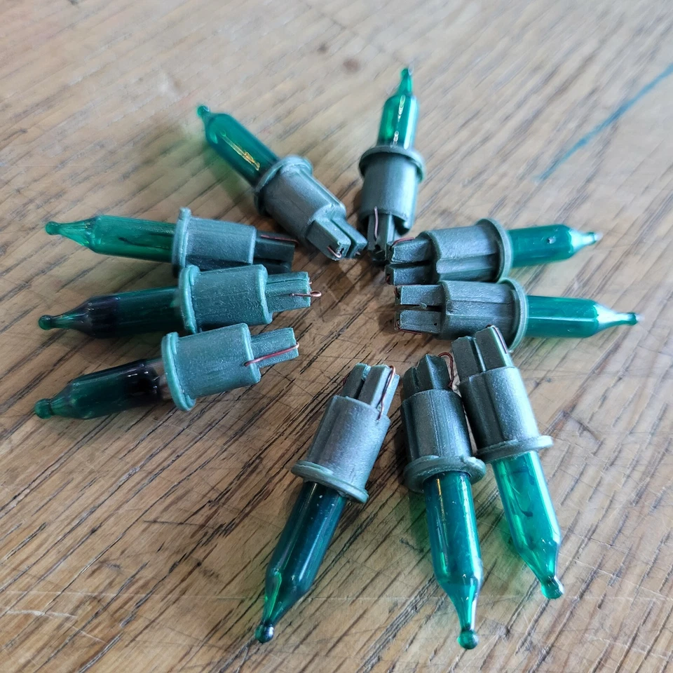 Ricambi luci pisellino Natale presepe pisellini 10 pz giocoplast verde  - Immagine 1 di 1