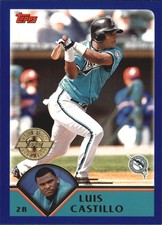 2003 Topps Home Team Advantage Florida Marlins Baseball Card #53 Luis Castillo