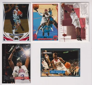 FIVE CARD ALLEN IVERSON LOT - PHILADELPHIA 76ers - Picture 1 of 1