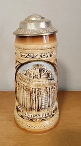 German Potsdam Sanssouci Large 10 inch Lidded Stein - Picture 1 of 8