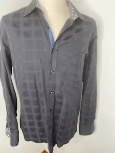 Bugatchi Uomo Herren Button Down Hemd Schwarz Langarm Gr. L Baumwolle - Bild 1 von 9