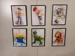 Toy story Water Colour Prints Pictures Wall Art Jessie Woody Buzz A4 Size - Picture 1 of 4