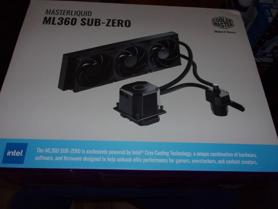 NEW COOLER MASTER MasterLiquid ML360 SUB ZERO Water Cooler TEC AIO Water Cooling - Image 1 of 4
