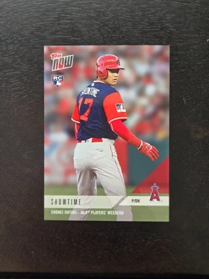 2018 Topps Now Players Weekend Shohei Ohtani Showtime Rookie RC #PW-04 - Image 1 of 2