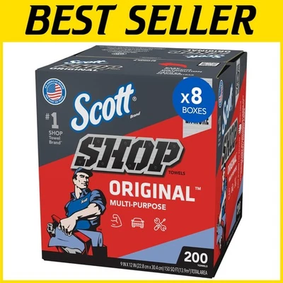 Blue Shop Towels, Multi-Purpose 1600 Sheets, 8 Boxes - Image 1 of 4