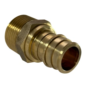 1 Pc XFITTING 3/4" Pex A x 3/4" Male NPT Adapter, F1960 Expansion, Lead Free - Picture 1 of 7