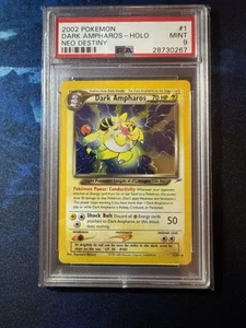 Dark Ampharos Neo Destiny 1/105 Holo PSA 9 Pokemon - Picture 1 of 2