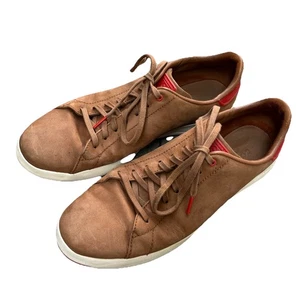 Cole Haan Men GrandPro Tennis Shoe Size 9.5M Sneaker Brown Leather Casual C30916 - Picture 1 of 16