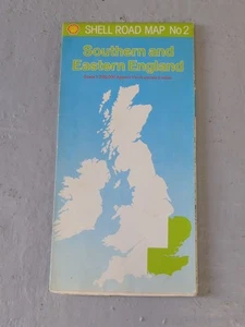 1978 Shell Road Map No2 Southern & Eastern England,  Shell Petrol Oil Fuels - Picture 1 of 11