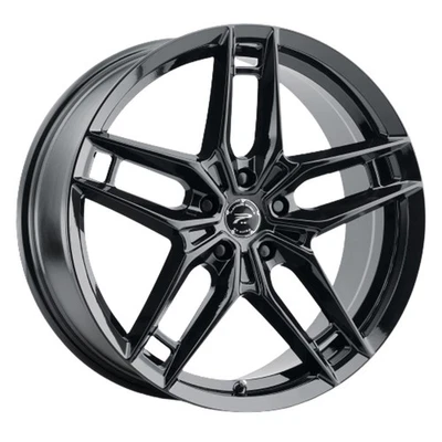 Глянцевое черное колесо 18x8 Platinum 464BK Lotus 5x115 (35 мм) - Изображение 1 из 4