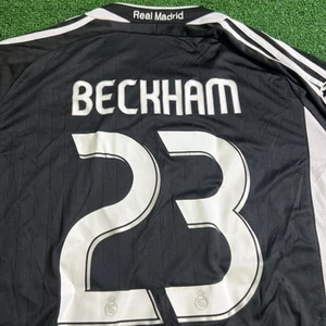 Adidas Real Madrid Beckham #23 BENQ SIEMENS Trikot 2006 schwarz Größe XL Fußball - Bild 1 von 14
