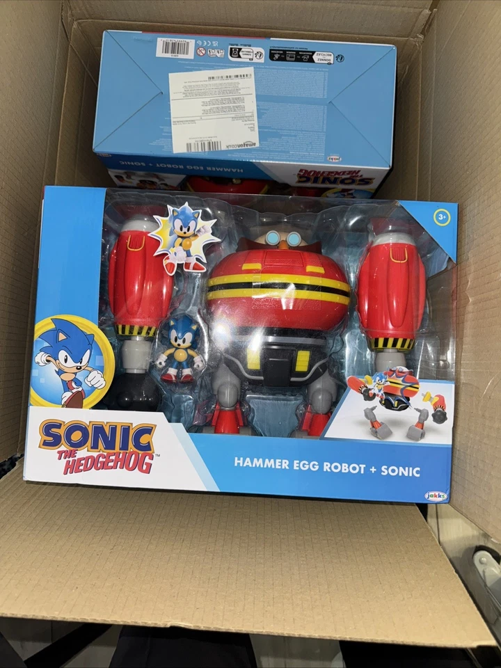 JAKKS PACIFIC Sonic The Hedgehog Giant Eggman Robot Battle Set. Brand New & Unopened Official