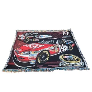Tony Stewart Tapestry Blanket 2011 Champion #14 53"x43"  - Picture 1 of 8