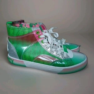"Ground Up" Womens Shoes, Size 9.5, From Wicked Movie, Pink & Green, High Tops - Picture 1 of 8