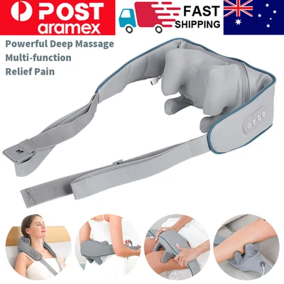 Neck Massager Neck And Shoulder Rechargeable Heat Back Pain Relief 6D Massage AU - image 1 of 4